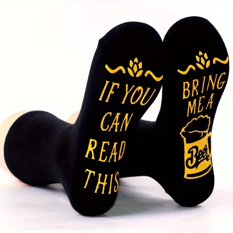 «If You Can Read This, Bring Me a Beer» – morsomme ølsokker