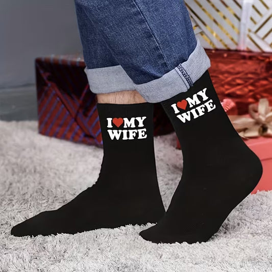 Morsomme " i love my wife" sokker