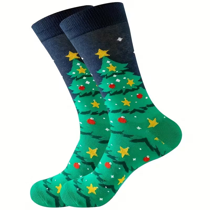 Julesokker med juletremønster