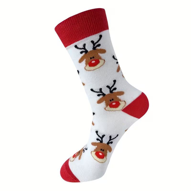 Julesokker med reinsdyrmotiv