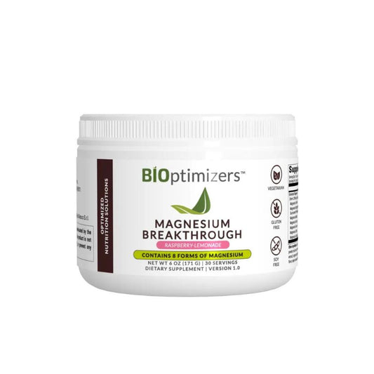 BiOptimizers Magnesium Breakthrough Drink Mix – Raspberry Lemonade – 171g