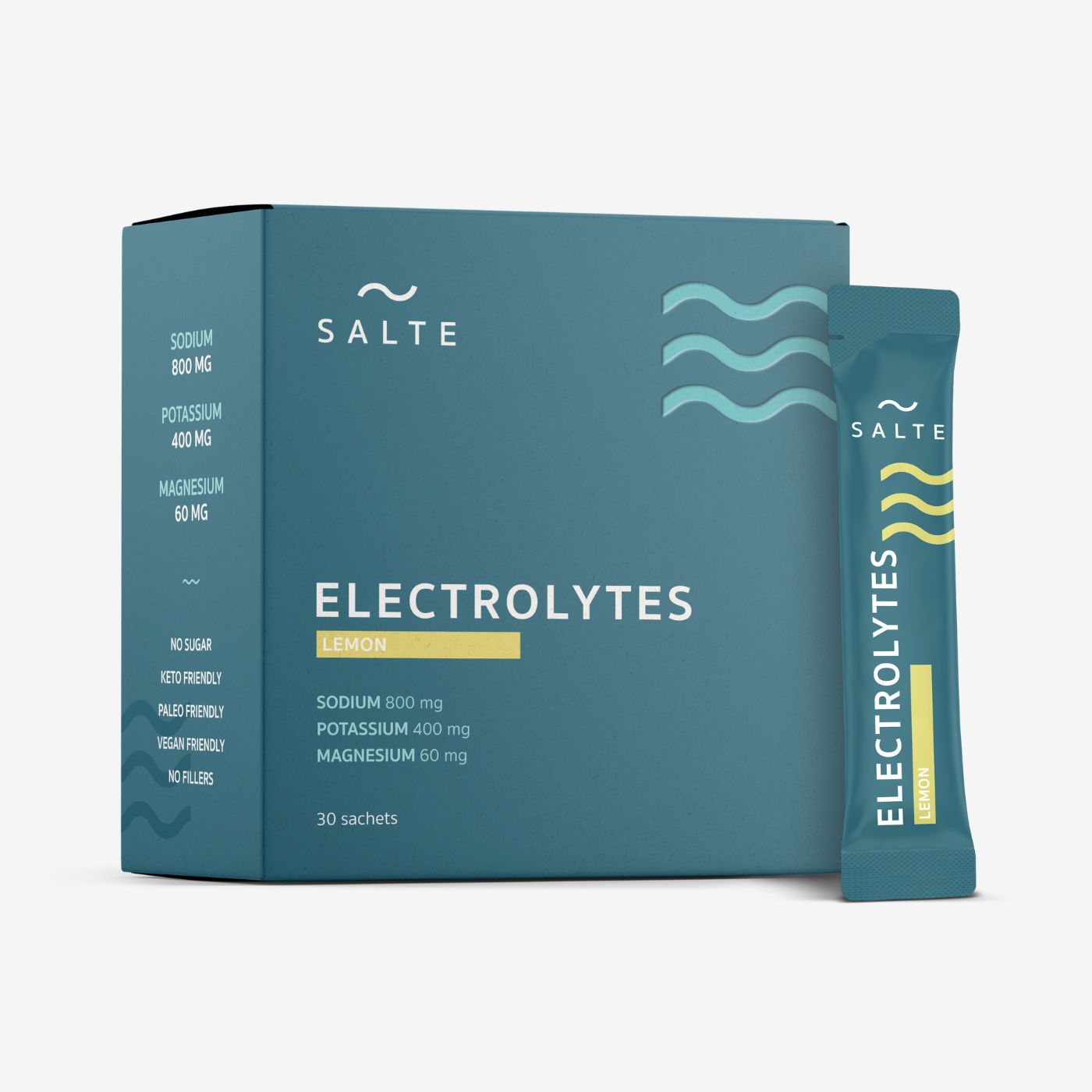 SALTE – Elektrolytter – Lemon – 30 poser