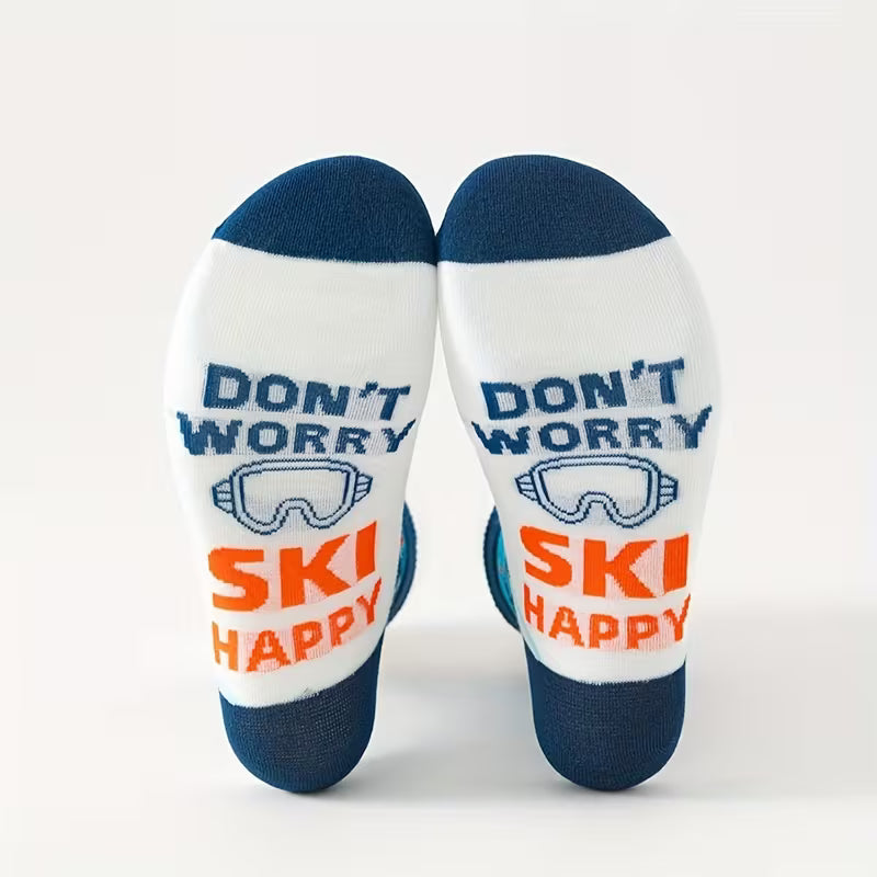 «Don’t Worry, Ski Happy» – morsomme skisokker