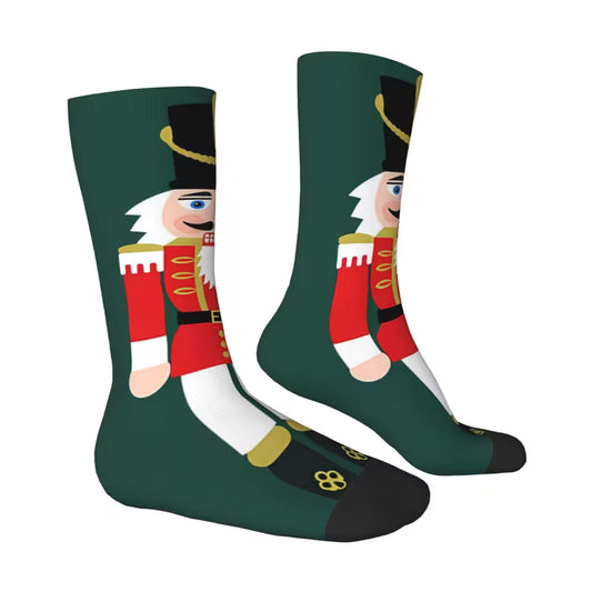 Julesokker med nøtteknekker-soldat