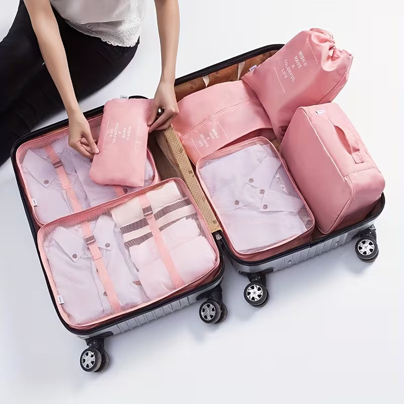 Premium pakkeposer til koffert ( Rosa)