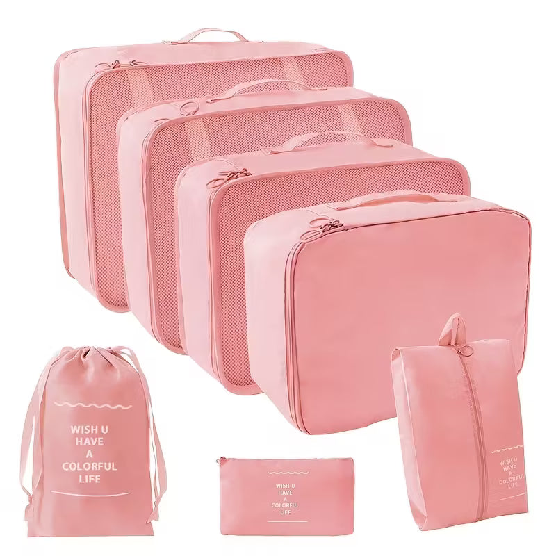 Premium pakkeposer til koffert ( Rosa)
