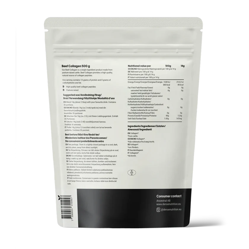 Collagen Protein - Kollagen protein fra storfe - 500g