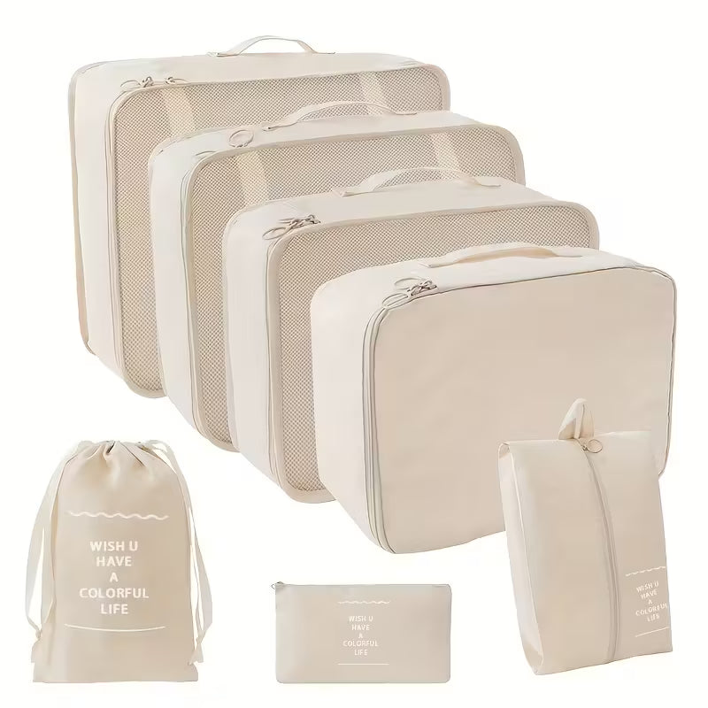 Premium pakkeposer til koffert ( Beige)