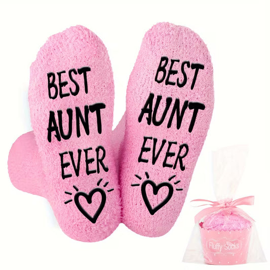 «Best Aunt Ever» – koselige sokker til tante