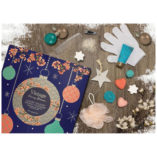 Technic Vintage Cherry Blossom Luksus Toalettartikler Adventskalender